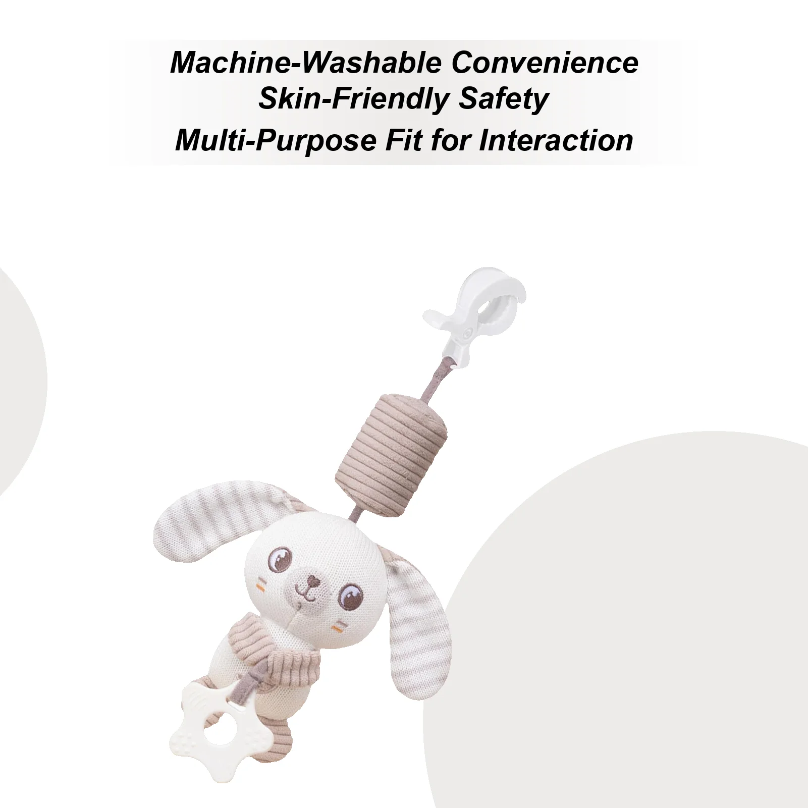 

Baby Car Seat Toy Stroller Accessories Toys Sensory Doll Animal Entertainment For Travel Calming Automobile Nursery Girl Chewing