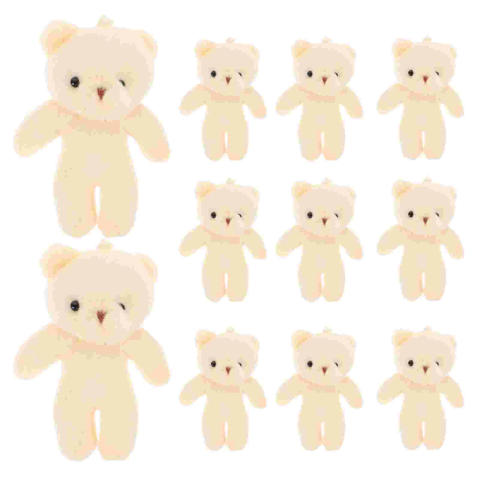 12 Pcs Mini Lovely Bear Pendant Suspending Figurines Portable Tiny Bears Decorative Multi-function Kids Toys