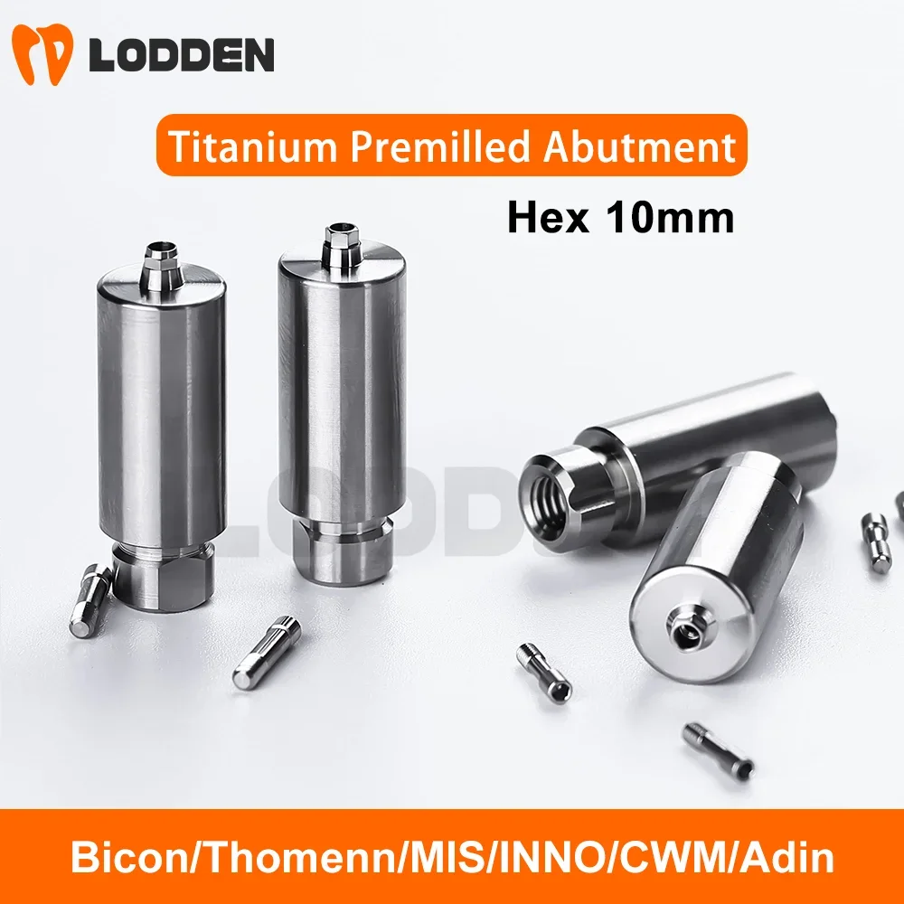 Bicon/Thomenn 10mm Dental Titanium Premilled Abutment Hex Implant Custom Titanium Blank Korean Department MIS/INNO/CWM/Adin