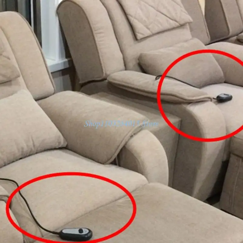 R6FF تركيب سريع للأريكة الكهربائية، مفتاح تحكم مزدوج، توافق عالمي، 2 زر، مفاتيح يدوية للتحكم