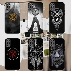 Viking Vegvisir Logo Phone Case For Samsung Galaxy S22 S24 S23 S30 Note 20 10 Plus LITE FE ULTRA Shell
