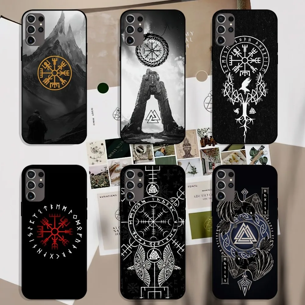 Etui na telefon Viking Vegvisir Logo do Samsung Galaxy S22 S24 S23 S30 Note 20 10 Plus LITE FE ULTRA Shell