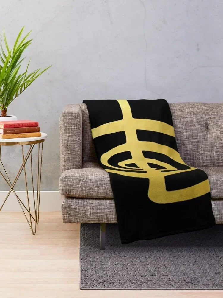 Reiki healing CHO KU REI The Power Symbol gold spiritual element Throw Blanket manga Sofa Blankets For Bed Kid'S Blankets