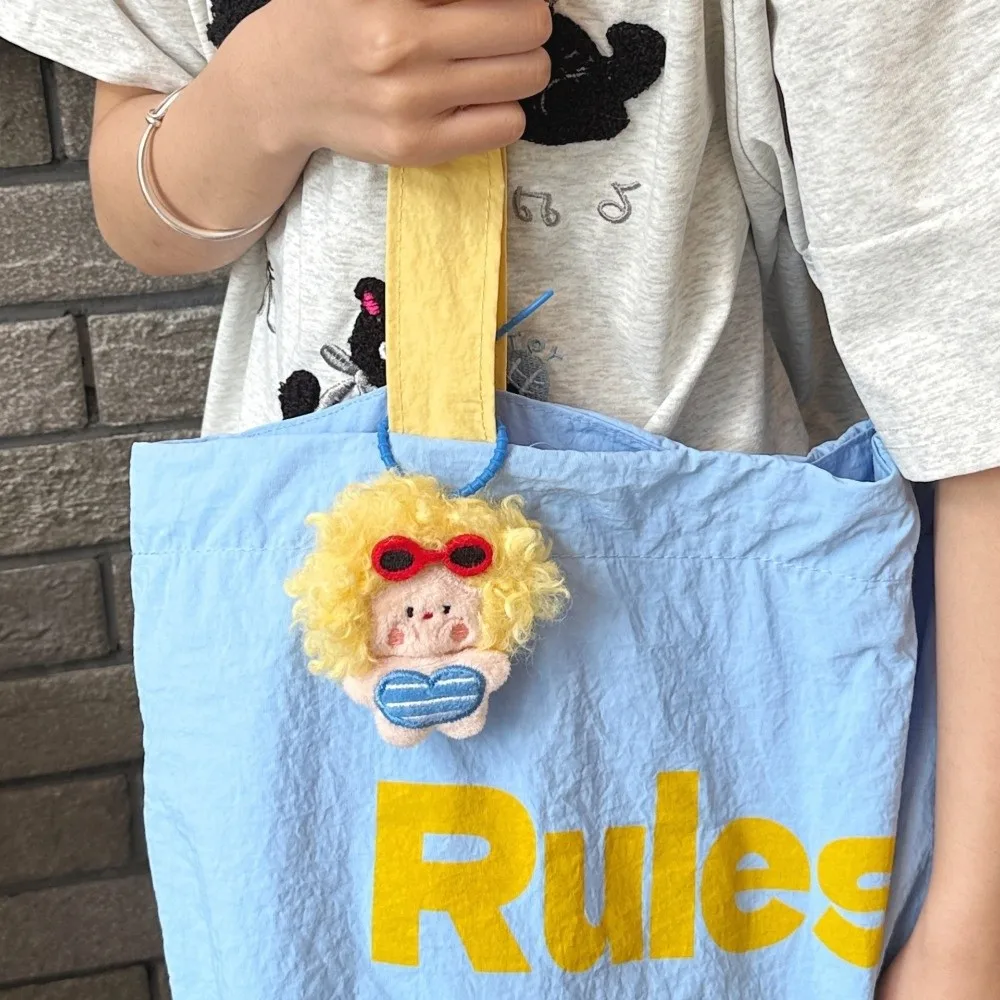 Stuffed Figure Bag Pendant Dolls Cartoon Little Girls Soft Plushie Bag Pendant Keychain 8cm Size Backpack Charms Bag Decoration