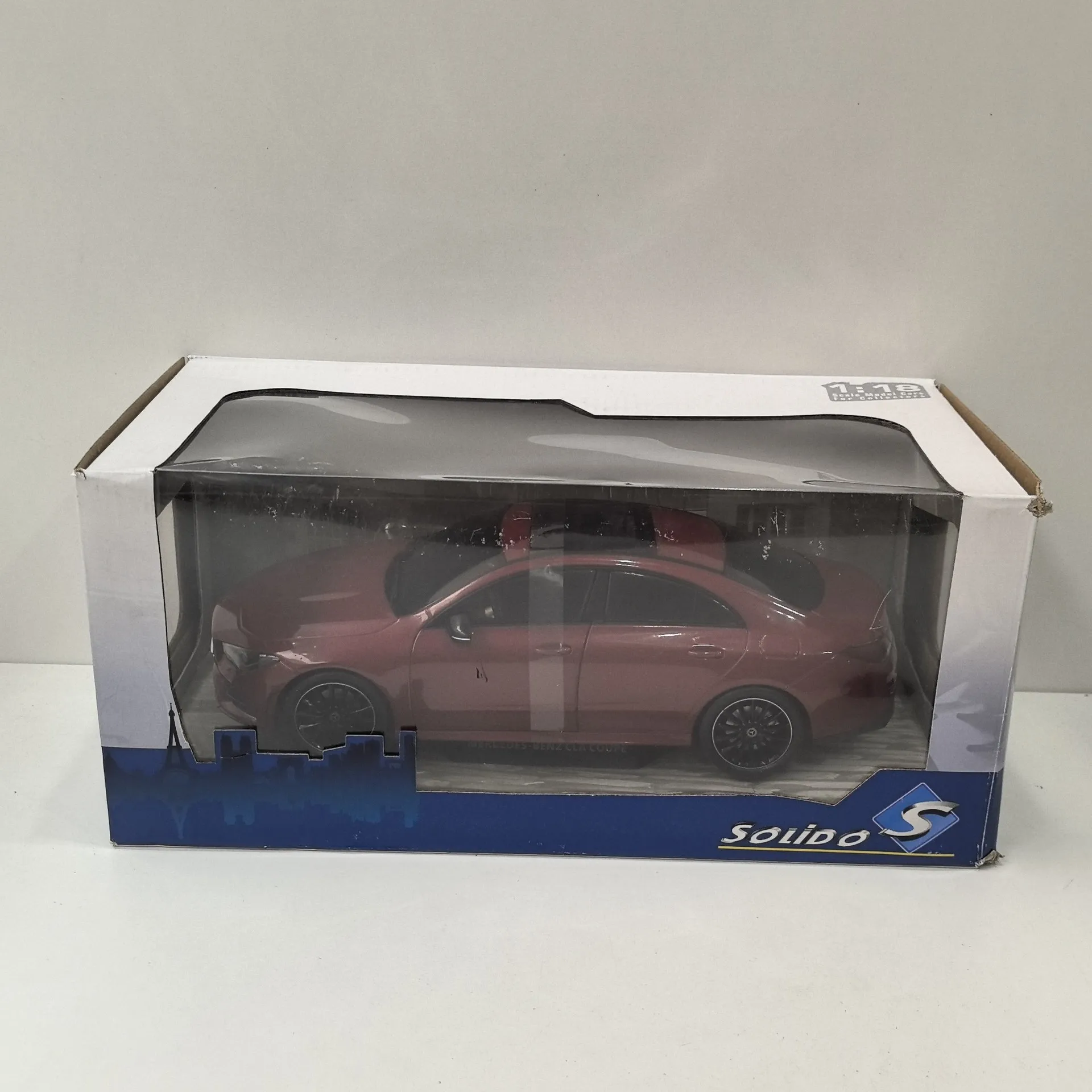 

Diecast SOLIDO 1/18 Scale BENZ CLA C118 AMG COUPE 2019 BENZ Alloy Car Model Collectible Toy Gift Souvenir Display Ornament