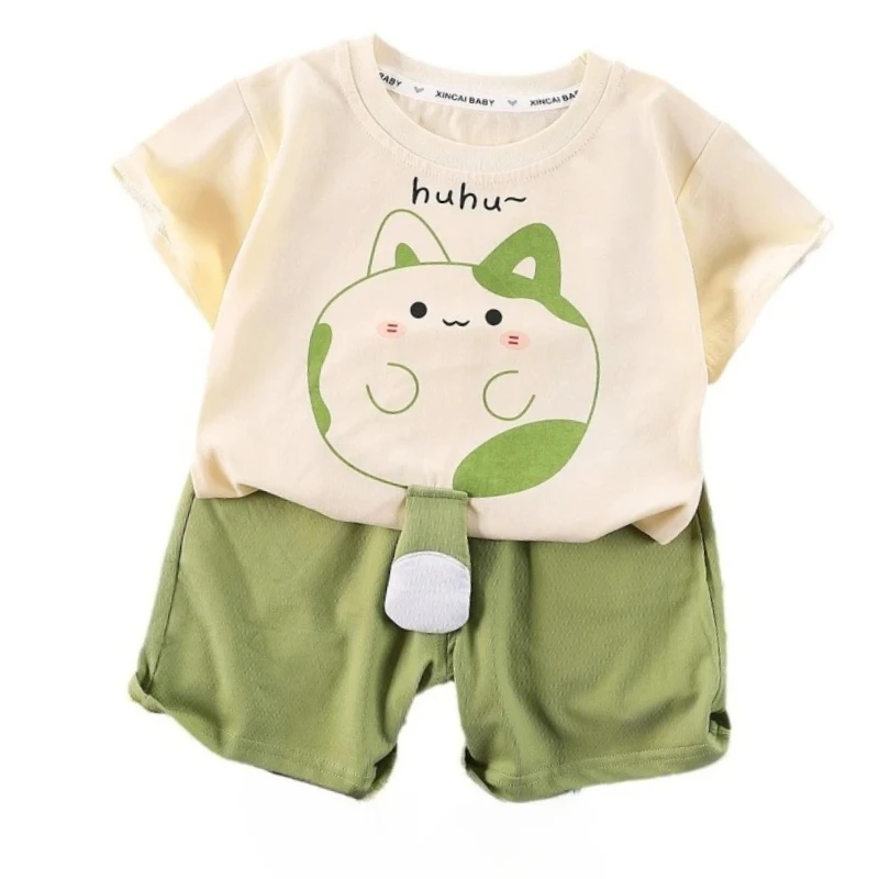 

New Summer Baby Girls Clothes Children Short Sleeved Suit T-Shirt Shorts 2Pcs/Sets Infant Casual Sports Costume Kids Tracksuits