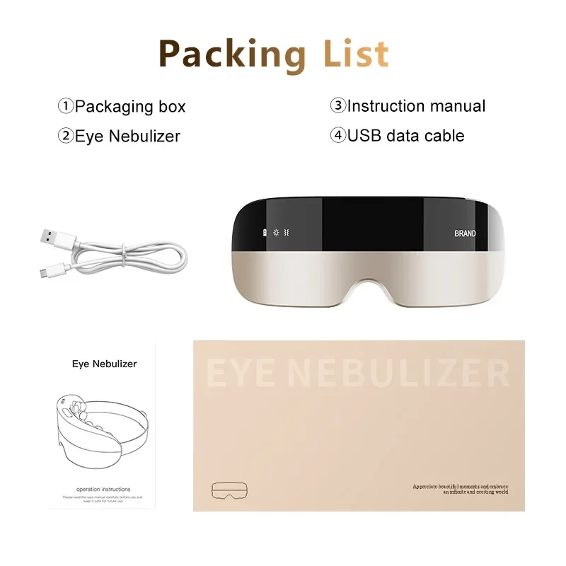 포인트 투 포인트 침술 나노 스프레이 눈 스팀 마사지기 타이머 조절 건조한 눈 마사지 미스트 및 가열 장비