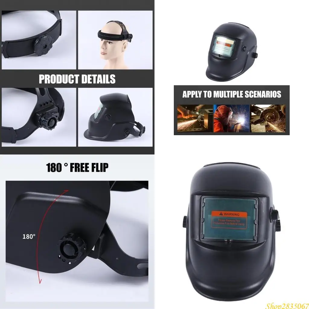 

Auto Darkenings Welding Helmets Welding Mask Automatic Dimming Large View 831F