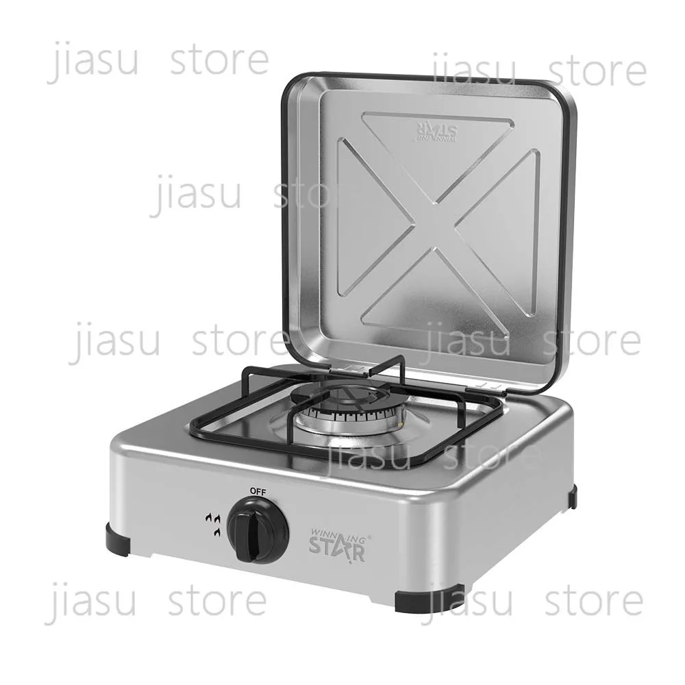 

Portable Single Head Gas Stove European Outdoor Camping Simple Gas Burner Cooker
