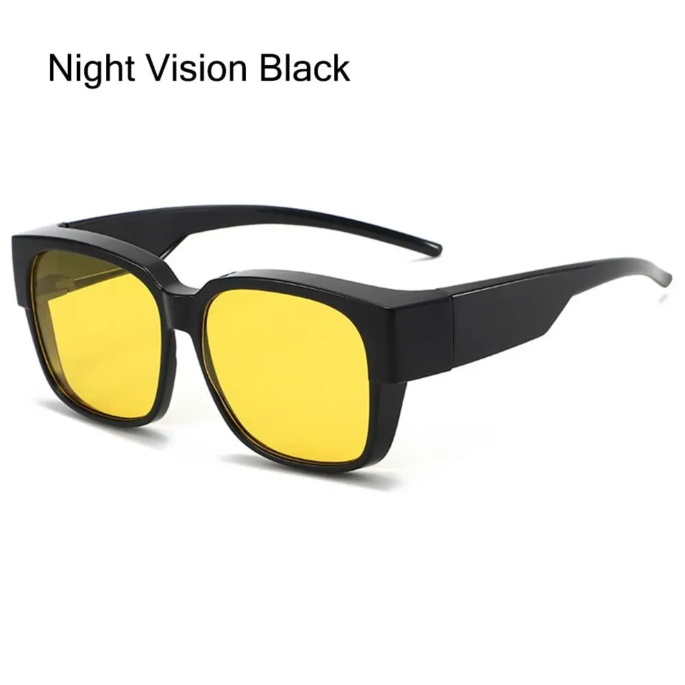 Men That Can Be Worn over Other Glasses for Driving Riding Wrap Around Fit Over Glasses Sunglasses Square Shades Polarized