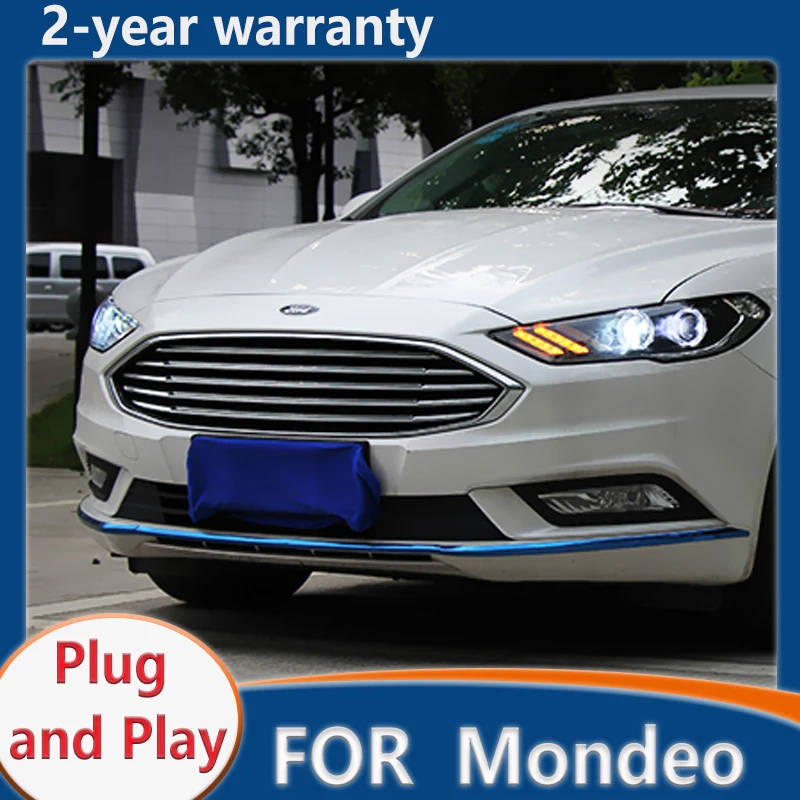 

For Ford Fusion Headlight 2017 Mondeo Headlights DRL Hid Dynamic Signal Bi Xenon LED Beam Accessories Head lamp