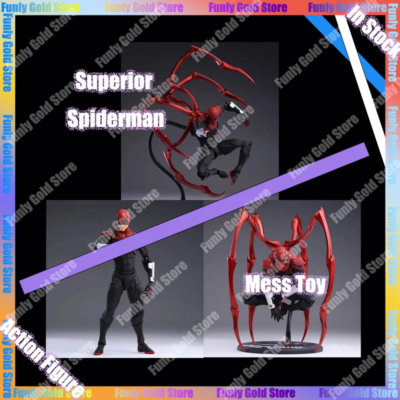 

New Mess Toy Superior Spiderman Octo-Parker Spider Man Figure CT Toys Action Figurines PVC Statue Model Collectible Toy Gifts