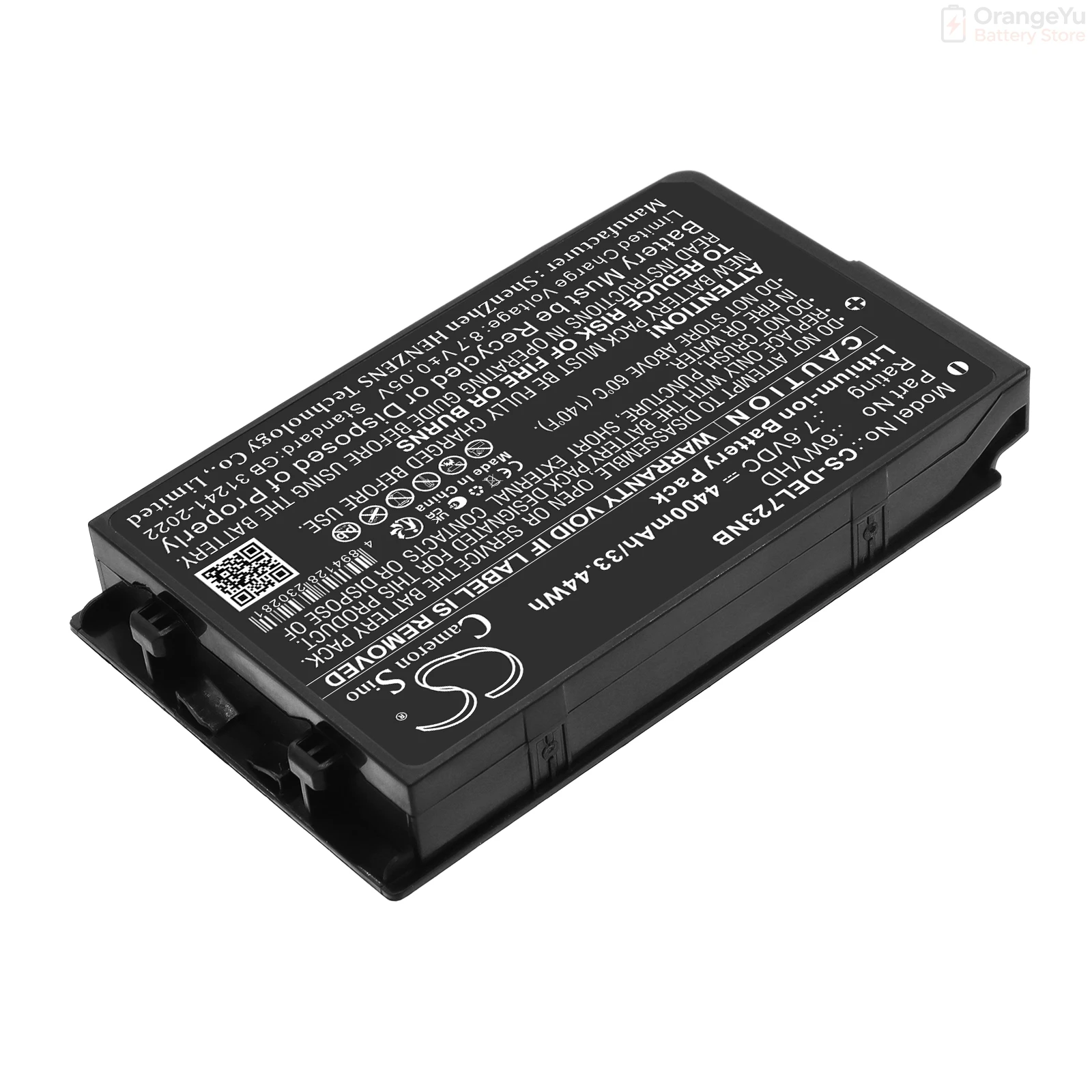 Replacement 7.6V 4400mAh Laptop Battery for DELL T06H T06H001 Latitude 7230 Rugged Extreme 6WVHD FNW8F JM6CX VDDJY 0JM6CX 0VDDJY