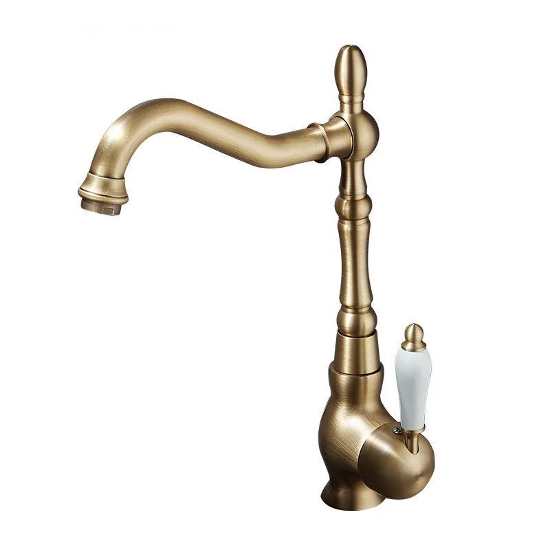 

Cold Sink Mixer Single Lever Bathroom Faucet Sink Mixers Tap Water Crane Antique Kitchen Faucets Brass Faucets for Kitchen Hot