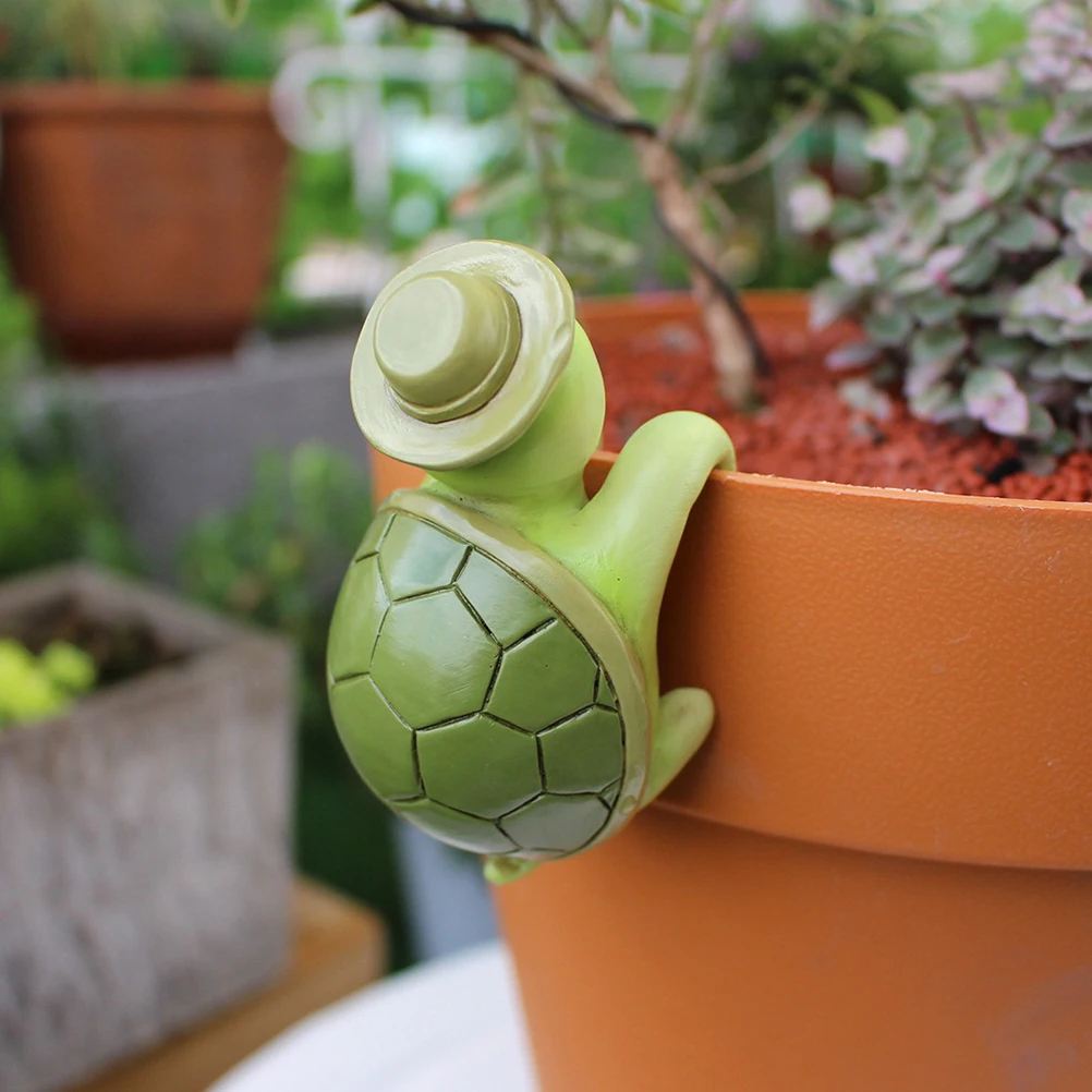 

Resin Climbing Turtle Flower Pot Decor Cute Tortoise Hanging Bonsai Ornament Mini Climbing Turtle Statue Garden Plant Decoration