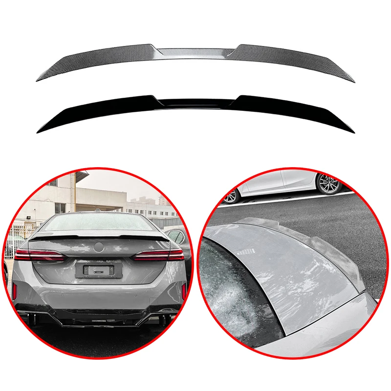 

For BMW New 5 Series G60 i5 2024+ 520i 525i 528i 530i 535i MP Style Spoiler Car Rear Wing Glossy Black Or Carbon Fiber Look