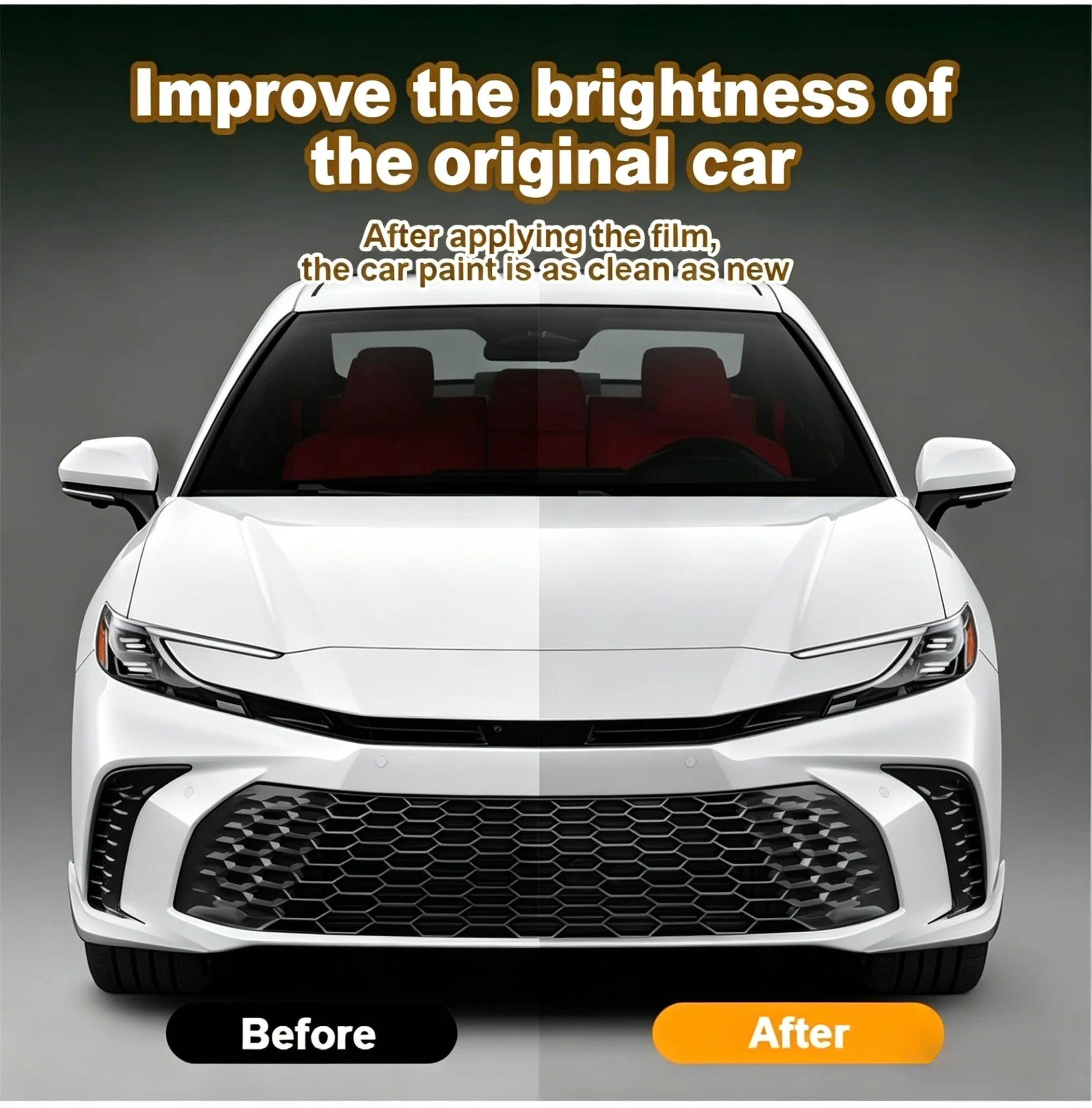 Folie für Toyota Camry 9. Generation XV80 2024-2026 Autoscheinwerfer Transparente TPU-Schutzfolie Auto-Rückansicht AB-Säulen-Schutzfolie – Detail 4