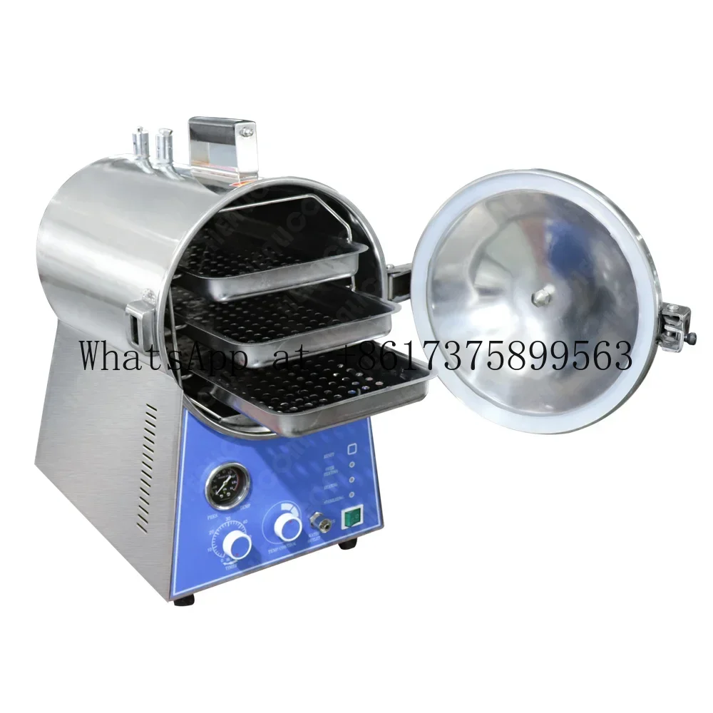 24L Tabletop Stainless Steel Medical Autoclave Pressure Steam Sterilizer for  Lab