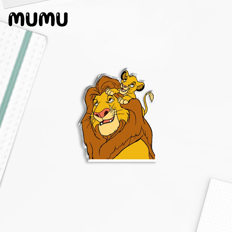 2024 New The Lion King Lapel Pin Simba Acrylic Brooches Handmade Epoxy Jewelry Shirt Bag Badge