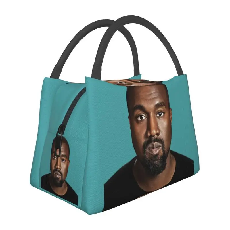 

Забавная сумка для обеда Kanye West Meme на заказ для мужчин и женщин, термоизолированный ланч-бокс для офисных путешествий