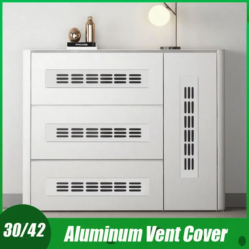

Алюминиевая вентиляционная крышка, сетка для вентиляционной решетки, тепловая вентиляционная решетка для двери шкафа, полка для обуви, декоративная крышка выхлопного отверстия 1 шт.