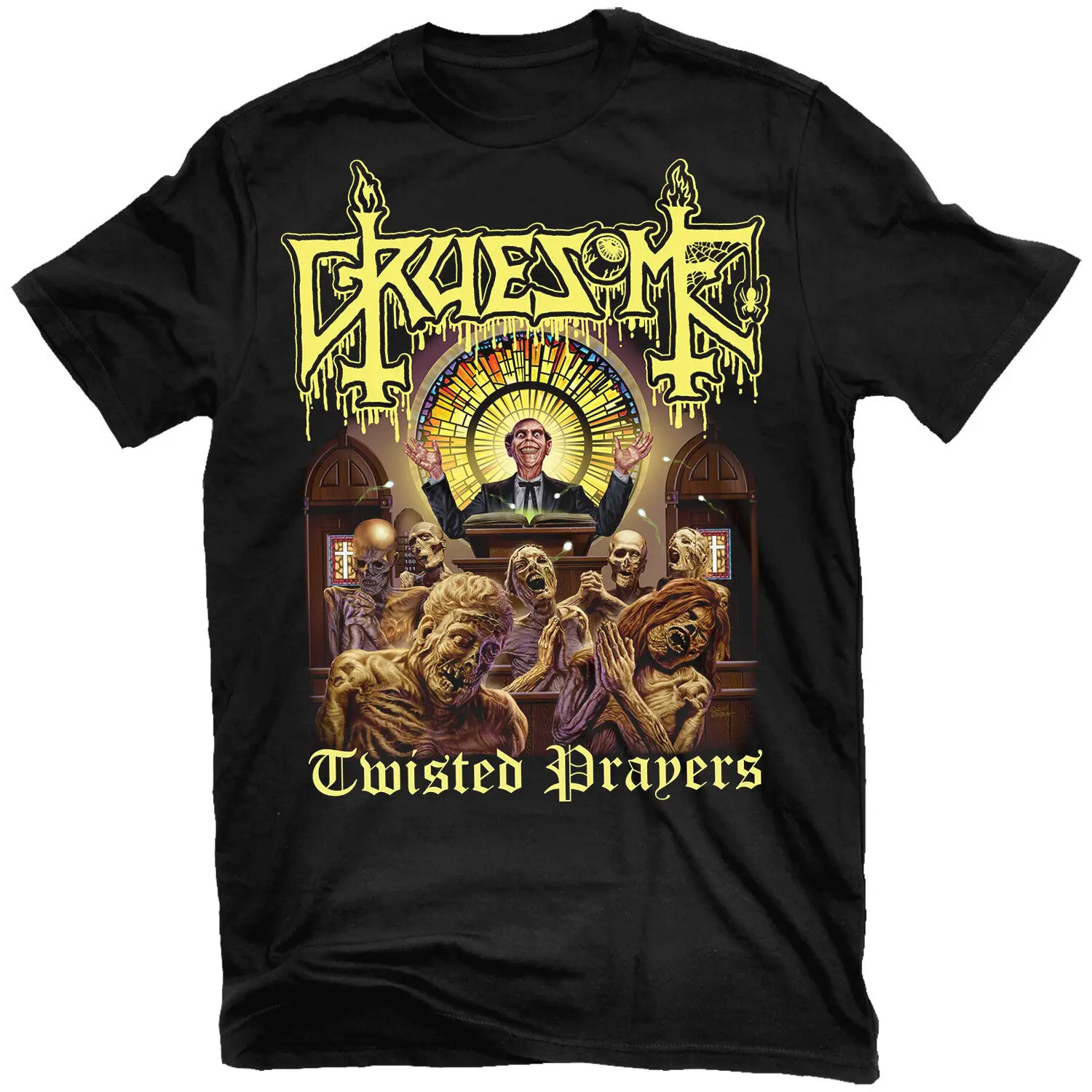 GRUESOME Twisted Prayers T-Shirt NEW! Relapse Records TS4538