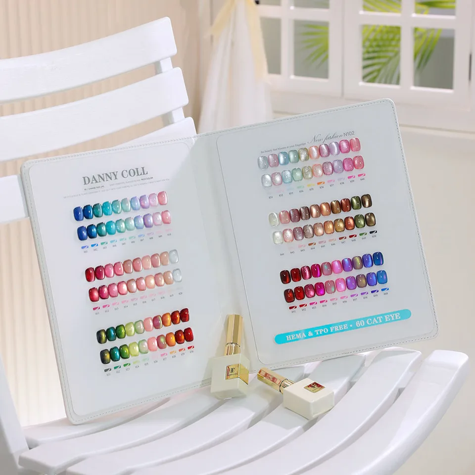 Set de esmalte en gel magnético ojo de gato, removible UV LED, con primer, esmalte de uñas 4