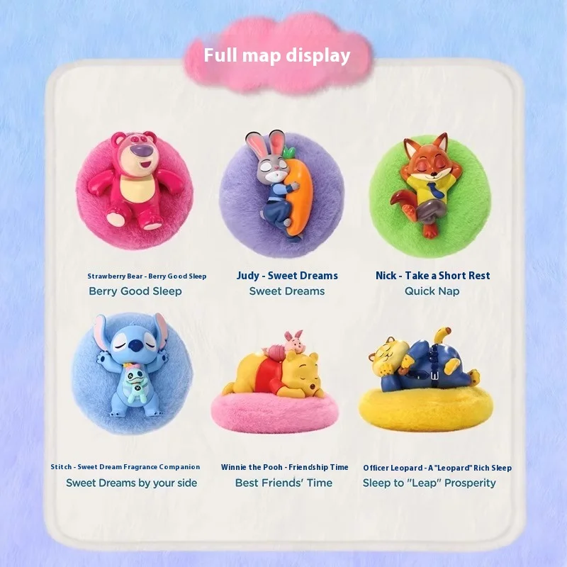 

Authentic Disney Sunday Series Blind Box Trendy Toys Cute Figurines Creative Figurines Ornaments Aromatherapy Gifts Happy Toy