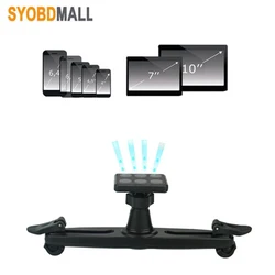 Universal Non-slip Magnetic Car Phone Holder Back Seat Headrest 360 Rotation Tablet Bracket for Flat Panel Phone Stand 4-10 Inch
