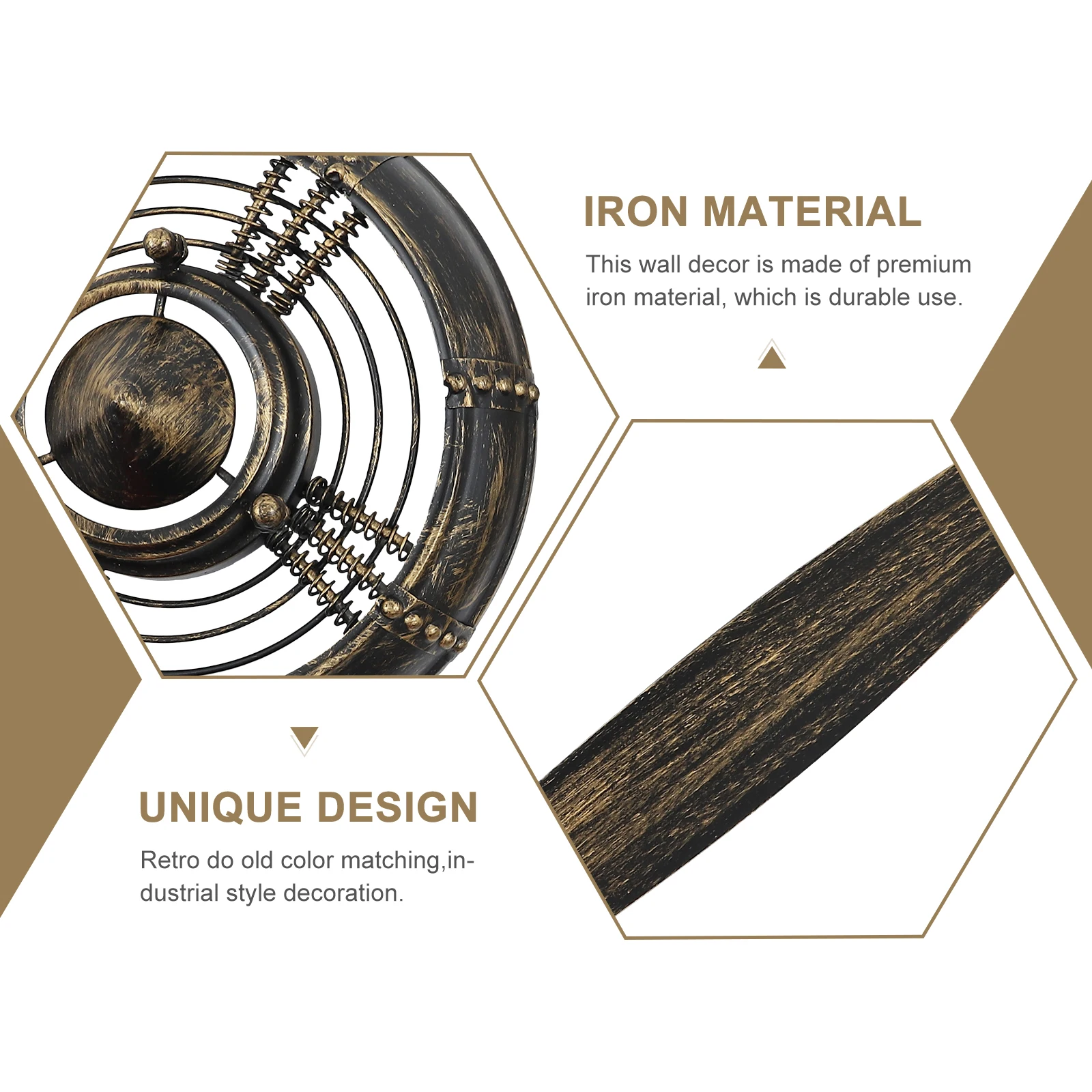 

Vintage Style Propeller Hanging Decor Industrial Home Ornament Creative Coffee Shop Decoration Unique Retro Wall Pendant
