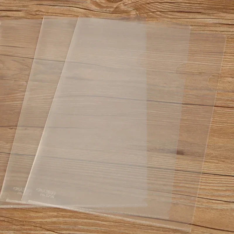 10 pz/set A4 a forma di L trasparente Fild Holder Presentazione File Cover Documenti Affari Riprendi archiviazione di file