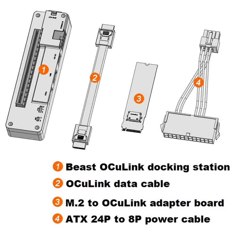 

A13E-Beast Oculink PCI-E 4.0 X4 External Laptop Video Card Dock Graphics Card Laptop Docking Station For Oculink Interface