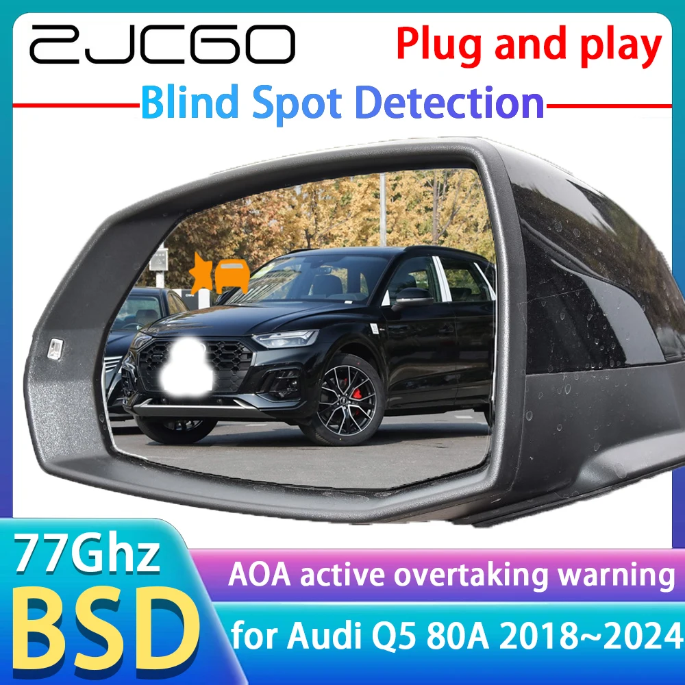 77GHz Radar Detector BSD Blind Spot Detective Alert Mirror Assistance Accessories For Audi Q5 80A 2019 2020 2021 2022 2023 2024