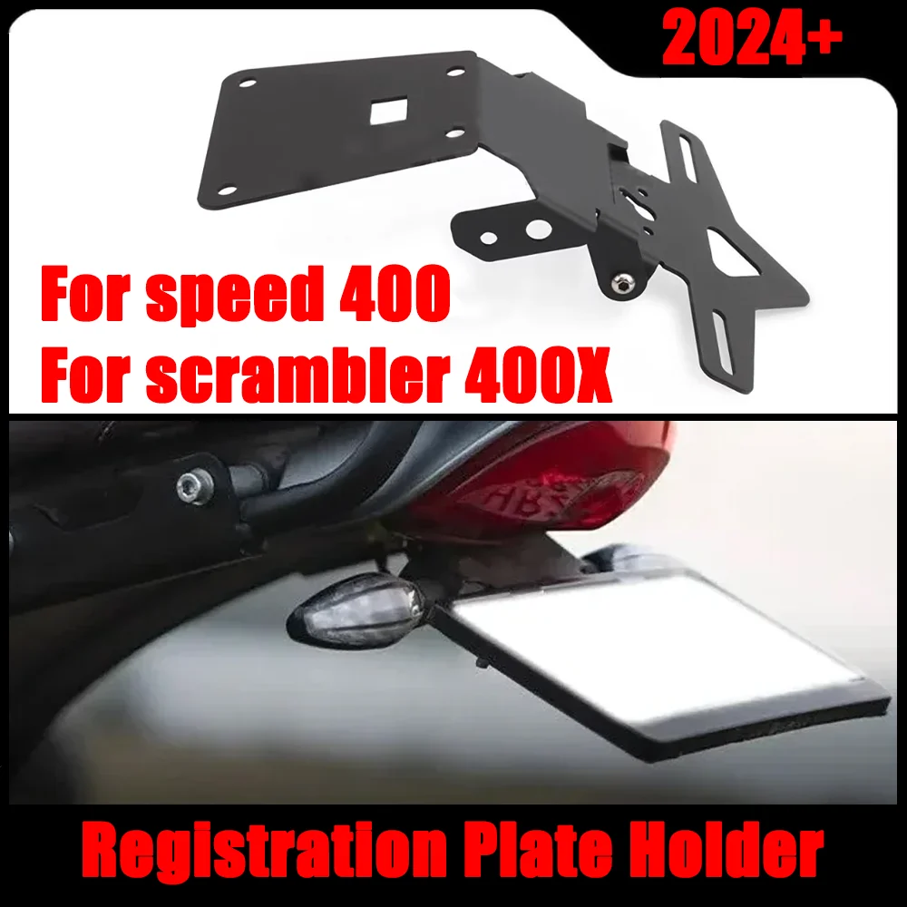 

Fit For Speed 400 scrambler400x Scrambler 400 X License Plate Holder LED Light Rear Tail Tidy Fender Eliminator Kit Accessories