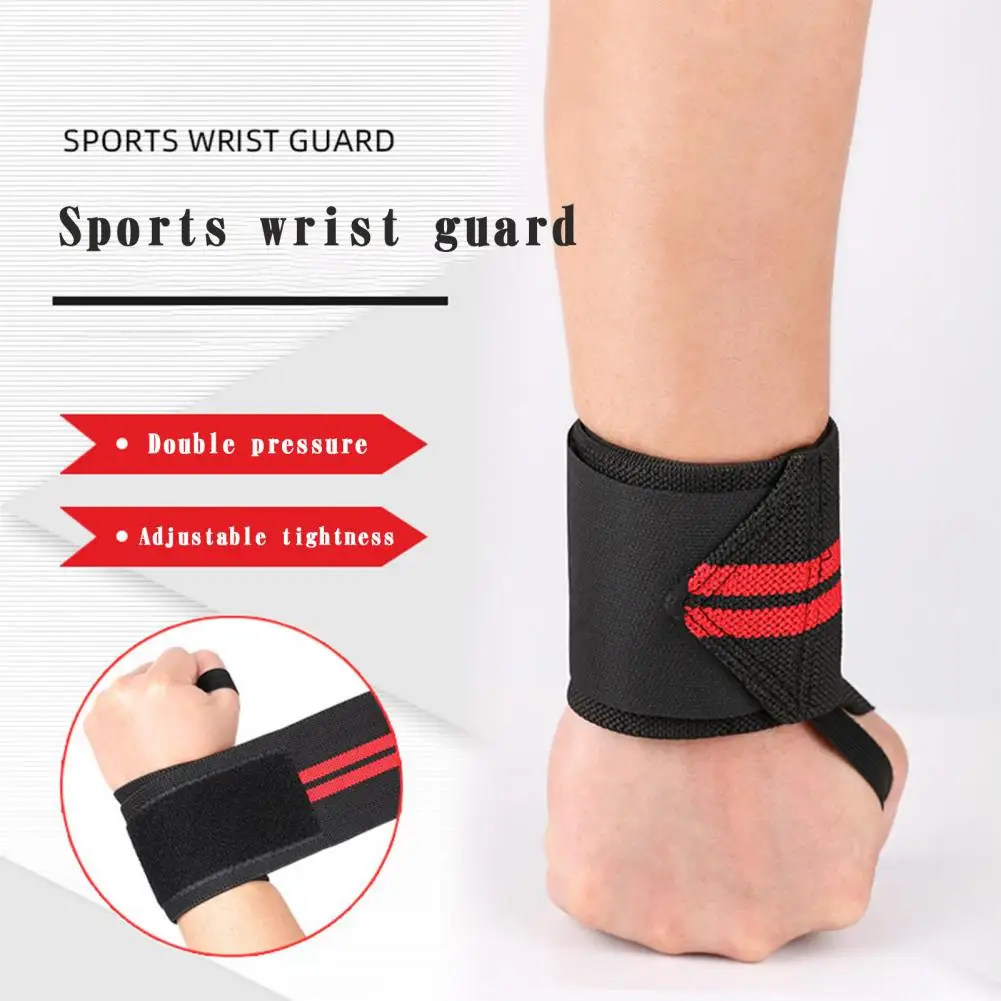 1Pc Power Wrist Strap Powerlifting Wristband Protector Weight Lifting Gym Training Wrist Brace Strap Compression Wristband