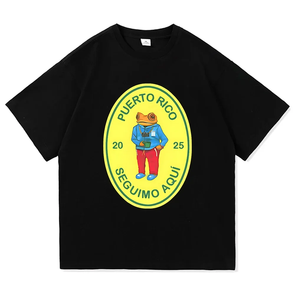 

Camiseta Bad Bunny 2025 moda hombres/mujeres Vintage divertido Rana Debí Tirar Más Fotos camiseta DeBÍ TiRAR MáS FOToS camisetas