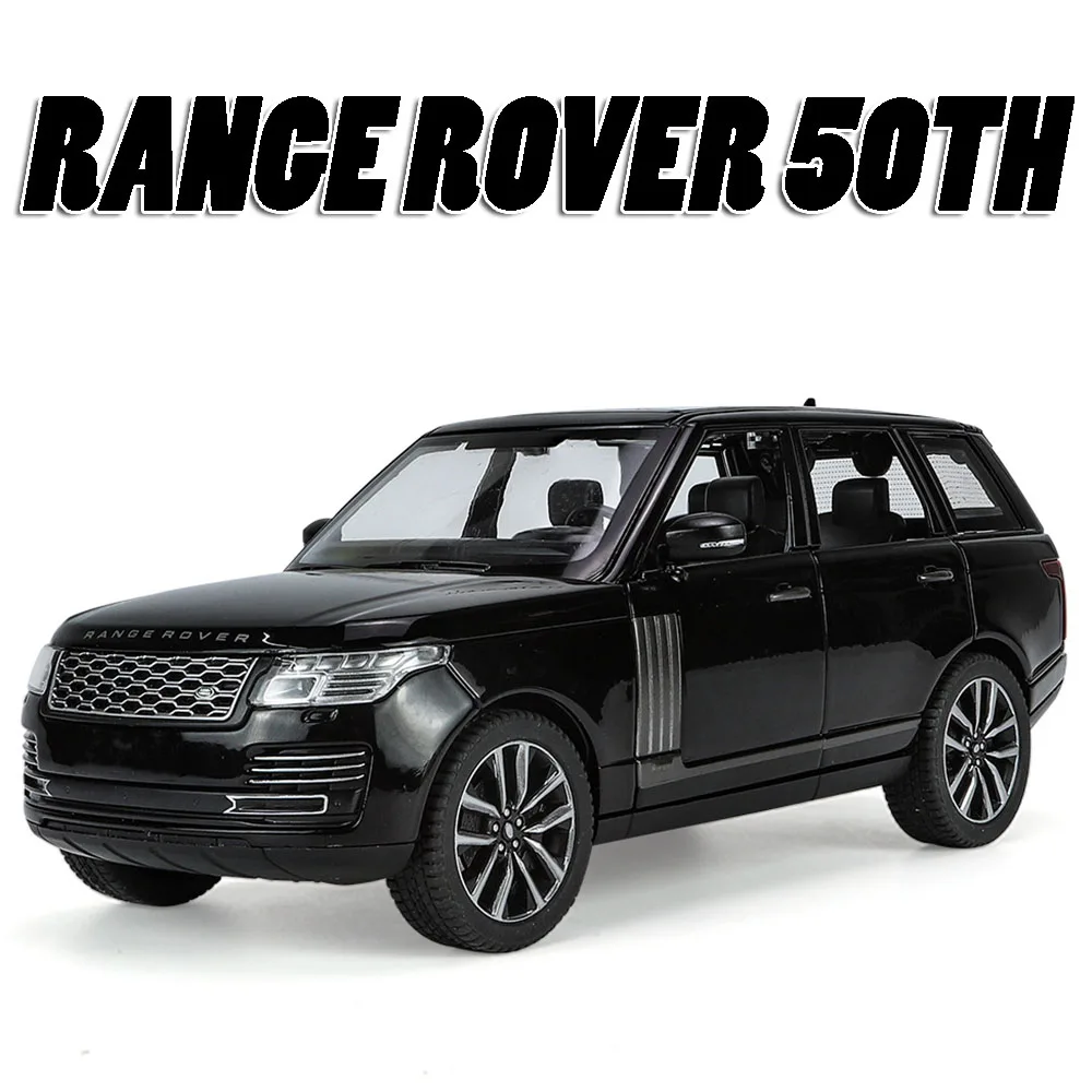 Modèle de voiture Land Range Rover Defender 1:24, jouets en alliage moulé sous pression, portes d'absorption des chocs, décoration ouverte, véhicules tout-terrain