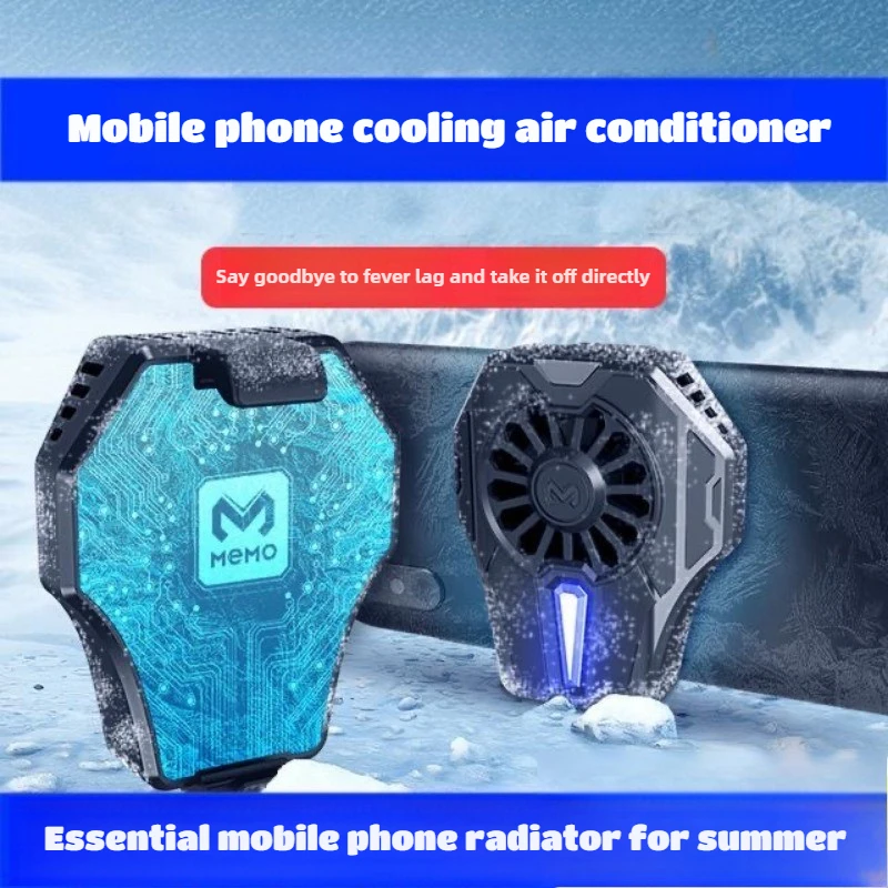 

MEMO DL01 Mobile Phone Semiconductor Back-clip Cooling Fan PUBG Game Cooler for IPhone Samsung Xiaomi Huawei Universal Radiator