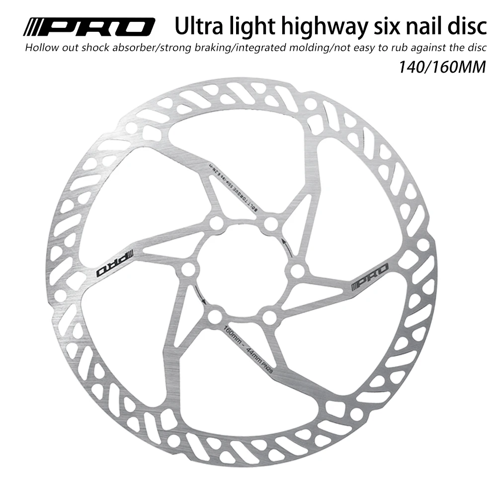 IIIPRO LIGHTWEIGHT 6 Bolt Brake Disc Rotor Strong Heat Dissipation Floating 140mm 160mm , for MTB / Road