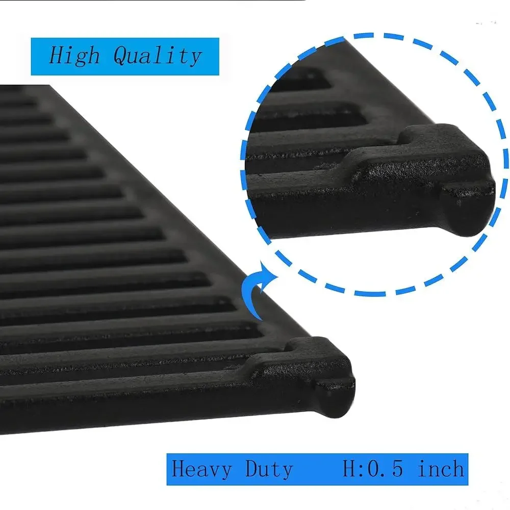 Heavy Duty 15 Inch Cast Iron Grill Grates Replacement Broil King Gas Grills Models 9453 9865 1155 4551 6666 Compatible Cooking