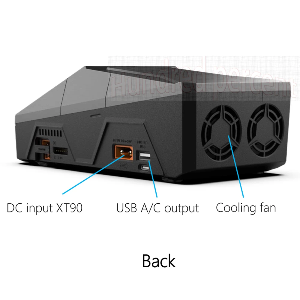 ToolkitRC Q6AC cargador AC 400W/DC 1000W 4CH salida integrada 65W USB A/TYPEC salida, LiPo, 1-6S, NiMH 1-16S,PB 1-10S cargador IPS