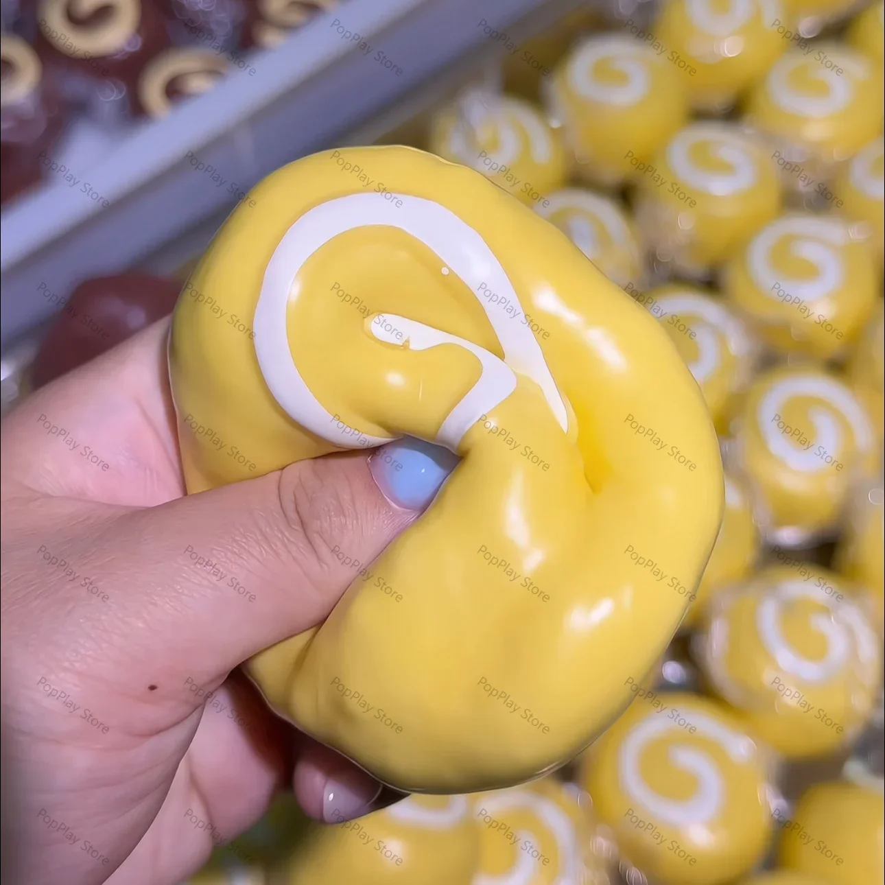 Knusprige Schweizer-Rollen-Quetschfigur, handgemachter Ball, Liebes-Schweinchen, langsam zurückfederndes Fidget-Spielzeug, sensorisches Spielzeug zur Angst- und Stresslinderung, ASMR. – Detail 6