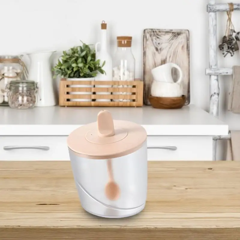 Küche Gewürz Tank Set 3-Farbe Gewürz Glas Mit Deckel MSG Kombination Für Die Speicherung Gewürze Salz Pfeffer Zucker PP & PS Material