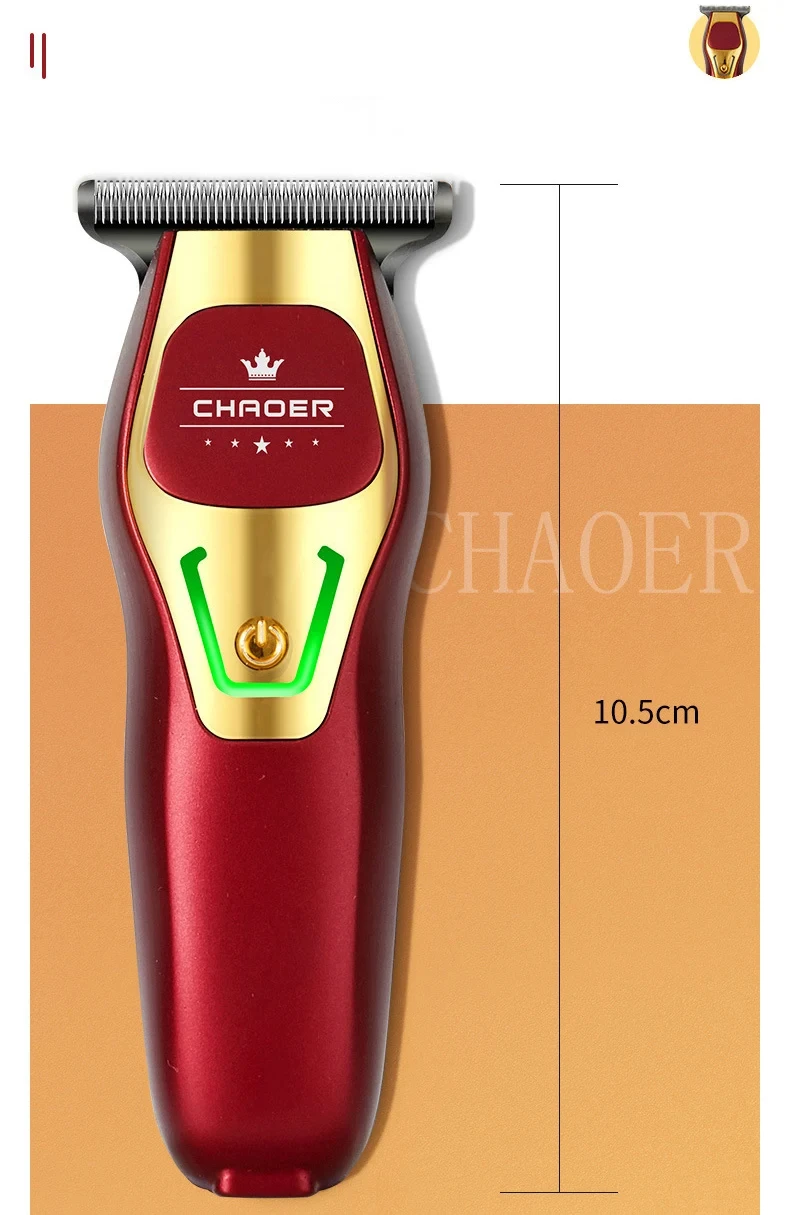 Haarschneider Mini tragbare elektrische Haarschneidemaschine wiederaufladbare kleine Haarschneidemaschine Glatze Haarschneider Friseur Haarschnitt Rasierer – Detail 6