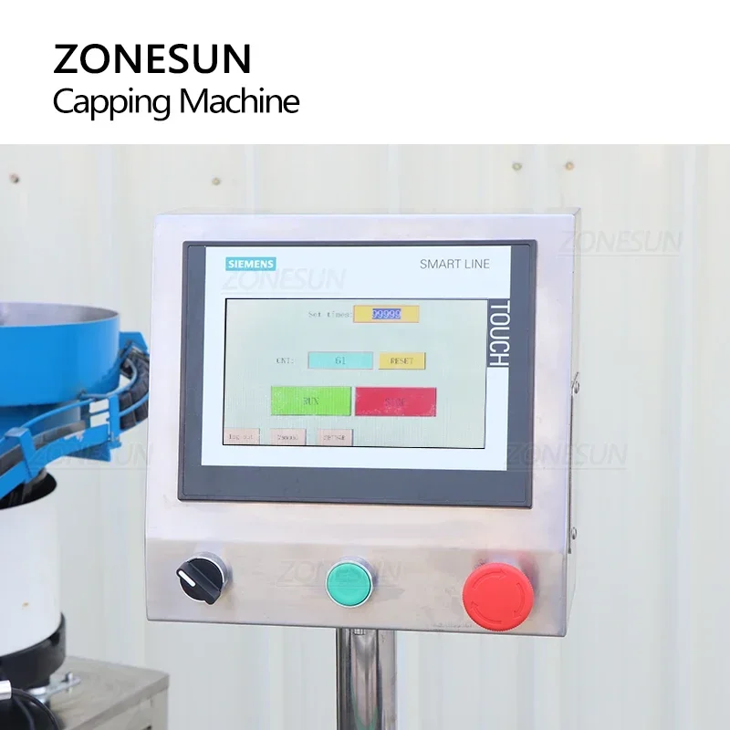 ZONESUN ZS-AFC8 Compact Automatic Capping Machine Spray Head & Bottle Cap Pressing Perfume Packaging