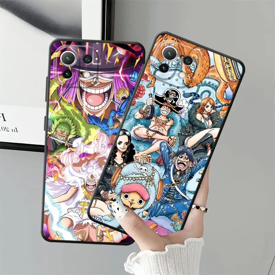 أنيمي قطعة واحدة كول الأسود لينة غطاء الهاتف الحال بالنسبة Xiaomi Mi 11 12 13 لايت 12X 10T 11T 12T Pro 13 14 15 Pro #6