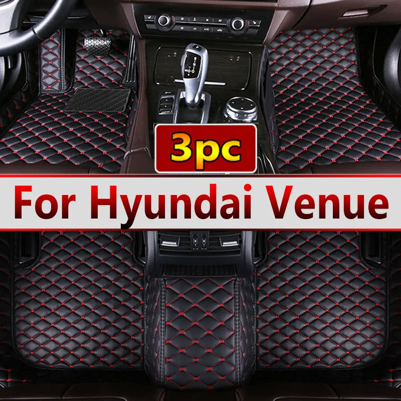 

Автомобильные коврики для Hyundai Venue QX 2020 2021 2022 2023, роскошный коврик, защитный коврик, кожаные коврики, антигрязные ковры, аксессуары