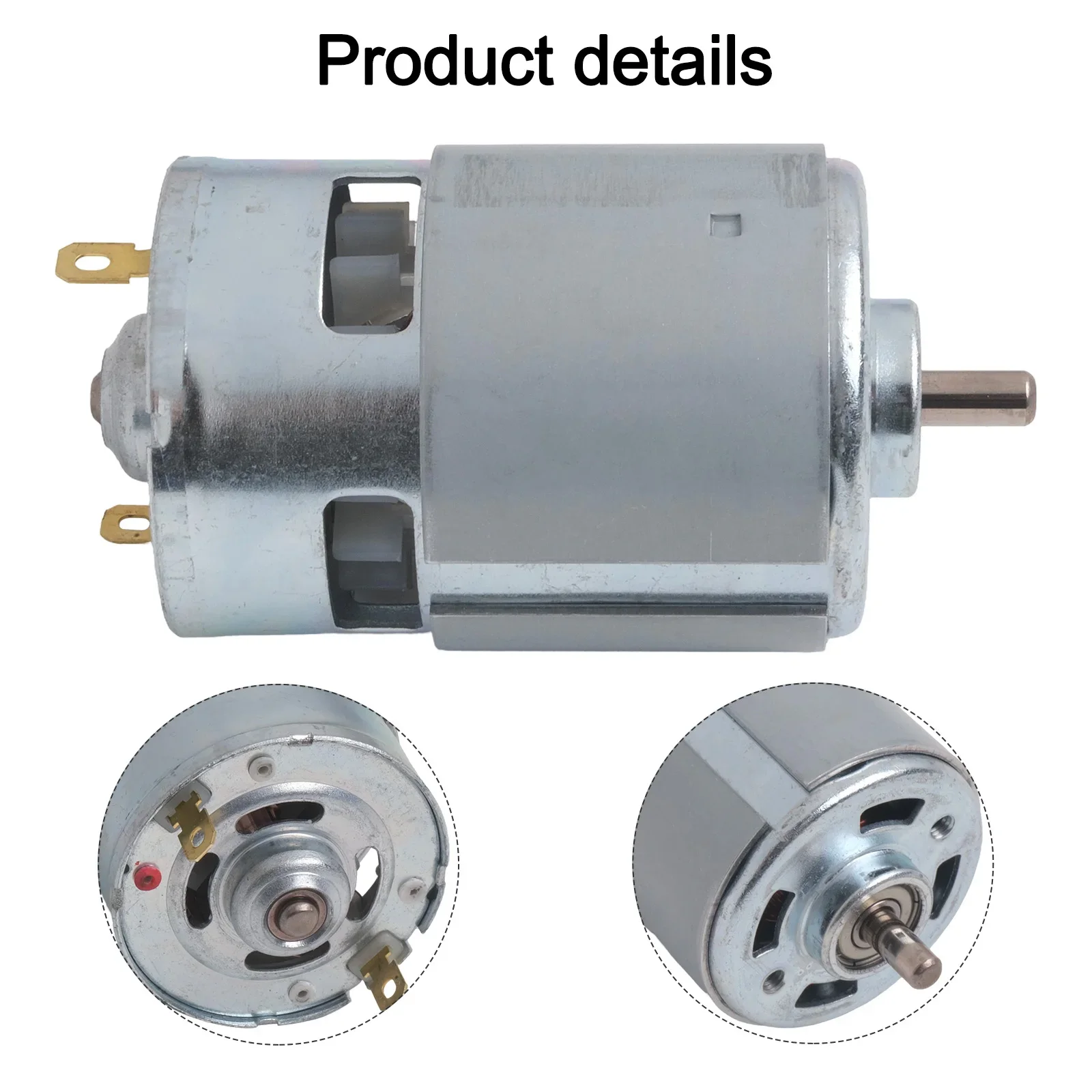 Car Washer Motor 21V RS755 Motor Approximate Size Lightweight Design Metal Material Replacement Motor For Machines