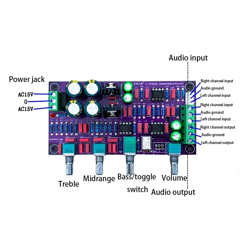 لوحة نغمة BAHOD C1 5523 HIFI درجة الحمى فئة أ لوحة أمامية متوازية لوحة أمامية لوحة ضبط #3