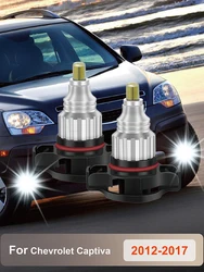 2PCS LED Car Front COB Fog Light Bulbs Lamps 2504 PSX24W 12276 Accessories For Chevrolet Captiva 2012 2013 214 2015 2016 2017